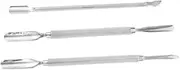 ASAKKURA Steel Nail Handle Fingernail Tool Cuticle Pusher Remover Exfoliating Nail Art Tools for Women