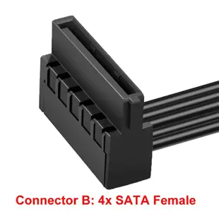 適用於 Corsair 模塊化 RM650X RM750X 的 PCI-e 6 針公頭轉 4 Sata 1 到 4 Sa