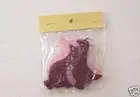 1 PAIR HANDMADE UNSCENTED STRUNG NOVELTY WAX CANDLE MINNIE GEESE BURGUNDY