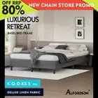 ALFORDSON Bed Frame Queen Double King Single Mattress Base Foundation Fabric