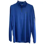 Spyder Active Quarter Zip Blue Pullover ProWeb Mens LARGE Active Wear