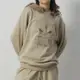 Adidas MC Hoodie L 女款 米色 休閒 造型 連帽 帽T 長袖 IW9412