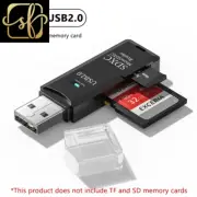 2 in 1 Usb2.0 Black Card Reader Micro Sd Card Reader Usb Adapter High Speed Car