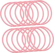 100pcs Thin Hair Band Baby Elastic Hair Ties Stretch Rubber Band Colorful Hair Bands Ponytail Ties Thick Decorative Hair Ties Red Hair Bobbles Toddler Bulk South Korea Pink Nylon
