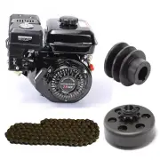 GoKart Lawn Mower 7.0HP 210cc 212cc 168F 170F Gas Engine OHV Motor+Clutch Pulley
