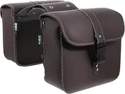 Zerodeko Fork Bag for Motorcycle Knight Saddle Satchel Handlebar Tool Bag Hanging Leather