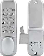 Mechanical Keyless Entry Door Lock, 1‑11 Digits Combination Password Security Coded Lock with Keypad, Zinc Alloy Sliding Door Mechanical Keyless Combination Door Lock