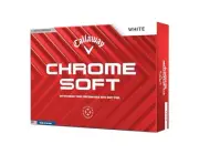 Callaway Golf Ball CHROME SOFT 24 1 Dozen (12 Pieces) 3 Piece Construction White