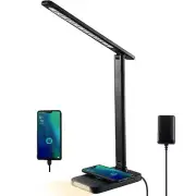 Led Desk Lamp With Fast Charger Usb Charging Port Desk Light For Home Office Wit