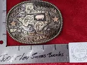 PITMASTER CHAMPION TROPHY BAR-B-Q BELT BUCKLE☆TEXAS PROFESSIONA COOKOUT☆RARE-X48