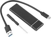 Aluminium M.2 NVMe SSD SATA to USB 3.1 External Enclosure Storage Case Adapter USB to Type C cable