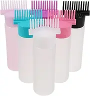 Healeved Hair Applicator Bottle Set 6pcs Scalp Oil Bottle for Precise Hair Dyeing Treatment