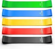 ZED Resistance Stretching Bands Set (5-Straps) for Exercise,Fitness, Yoga, Workouts, Physical Recovery with 5 Different Power Levels and Made of Premium Quality Natural Latex Rubber