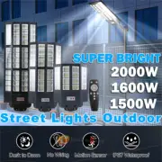 1200000lm LED Solar Street Light Security Flood Lamp Motion Sensor Outdoor Wall