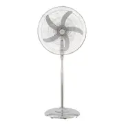 Heller 50cm Pedestal Fan with Remote Control Chrome