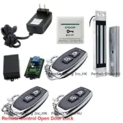 Remote Door Access Control System+400Lbs Magnetic Lock+ 3 Wireless Remote fobs