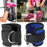Ankle Strap D-Ring Gym Leg Wrap Weight Lifting Ankle Pulley Cable Attachment