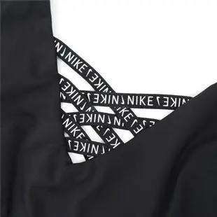 Nike 泳衣 Sneakerkini 黑 連身泳裝 高衩 緊身 露背 歐美風 比基尼 NESSC254-001