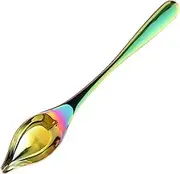 Luxshiny 1pc Stainless Steel Spice Spoon Measuring Sauce Spoon Narrow Tip for Kitchen Restaurant Easy to Clean