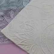 New Pattern Polymer Texture Stamp Sheets Tool Art Clay Craft DIY Pottery Supply