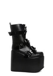 [Sugar Thrillz] Big Bow Traitor Boots - Black