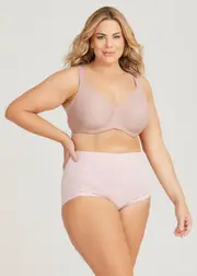 [Taking Shape] Taking Shape Side Smoothing T-shirt Bra Size 20dd in Rosewood - Plus Size Women's Lingerie Rosewood