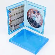 10 x Single Blu Ray Case with Logo Standard 14mm Spine - Holds 1 Disc Premium Quality Blu Ray Covers