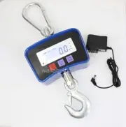 New Heavy Duty Digital Scale Portable Hanging Electronic Crane LCD Steel Hooks