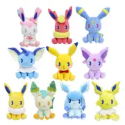 10PC Pokemon Pikachu Eevee Evolution Plush Toy Doll 20cm