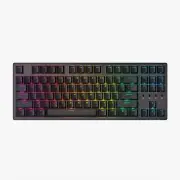 PC GAMING KEYBOARD DURGOD K320 NEBULA RGB LED BACKLIGHT CHERRY SILENT RED 87 KEY