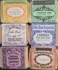 Lot of Six Handmade Lavender Goat Milk Soaps, + samples, ships fast