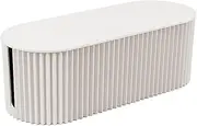 Nordic Style Plug Board Storage Box, Cable Management Box,Desk Cord Organizer, Power Strip Cover for Power Strips, Surge Protectors, Chargers, Adapters, TV Computer Wires Cable Hider(White Small Size)