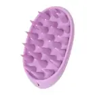 Silicone Hair Scalp Massager Shampoo Brush Oval Shape Scrubber For Deep Cleaning