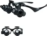 Watch Repair Glasses Eyewear Magnifier Loupe with LED 10X 15X 20X 25X
