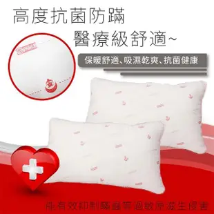 【BOSS BEDDING 小老闆寢具】防蹣抗菌玫瑰壓縮枕(纖維枕 睡不扁 水洗枕 獨立筒枕 枕頭 枕頭套 獨立筒)