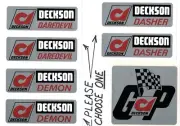 Deckson Daredevil, Demon, Dasher Vintage Mini Bike Original Size Repro Decals