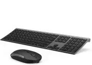 Wireless Keyboard and Mouse, Rechargeable Quiet Full-Size Keyboard and Mouse Co