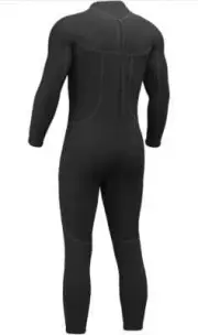 Hevto Men Wetsuits 3/2mm Neoprene Wet Suit Back Front Zip - SMALL-NEW