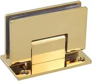 Folding Butt Hinges,Golden Stainless Steel Wall-Mounted Glass Shower Door Hinge Heavy Duty 90 Degree Glass Door Cupboard Showcase Cabinet Clamp Glass Shower Doors Hinge (Color (Color : 90 Degrees)