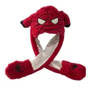 Spider-man Funny Hat Ear Moving Jumping Kawaii Cute Animal Flap Cap Unisex For Kids Children Party Holiday Halloween Christmas Birthday Cosplay Costum