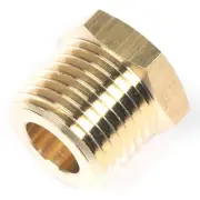 1/2" NPT Male To 1/4" NPT Female Pipe Reducer Hex Thread Adapter Thread Valve