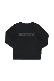[Bonds] Bonds Kids Tech Sweats Pullover in Nu Black Size: 3, Cotton 3 Nu Black