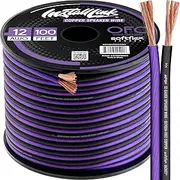 Install Link 12 AWG Gauge Speaker Wire Cable (OFC) Stereo, Car or Home Theater (100 Feet)