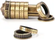 Da Vinci Code Puzzle Cylinder Lock Box Christmas Birthday Valentines Day Gifts
