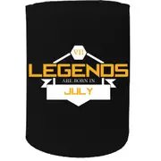 Alcohol Stubby Holder - Legends Are Born In July - Funny Novelty Birthday Gift Joke Beer Can Bottle