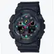 CASIO卡西歐 G-SHOCK 時尚螢光 雙顯腕錶 GA-100MF-1A_51.2mm