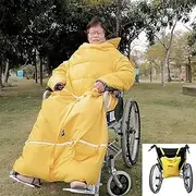 [SUOYUANJIE] 59 x 78.7inch Wheelchair Blanket Warmer Cover, Detachable Warm and Comfort Wheelchair Blanket,Waterproof Wheelchair Cosy Cover for Manual and Powered Wheelchairs