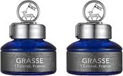Bullsone Grasse L'esterel, Natural Car Air Fresheners, Luxury Car Perfume - Naples Blue Scent (2 Pack)