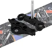 HCmotorku Motorcycle Triple Tree Clamp Bar Riser for 21" 23" Wheels 11 Degree Bagger Triple Trees Fit for Harley Touring Road King Street Glide Road Glide Electra Glide FLHT FLHX FLTR 2014-2024 Black