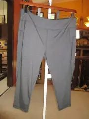NWT $73 MSP by MiracleSuit 3X Gray Crop Leggings Pants Performance Shapewear